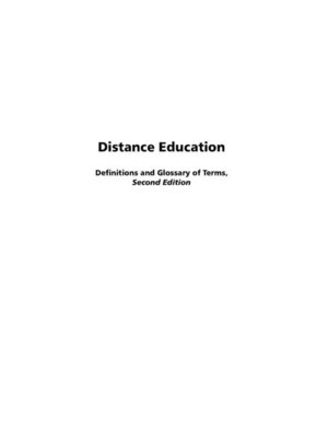 cover image of Distance Education